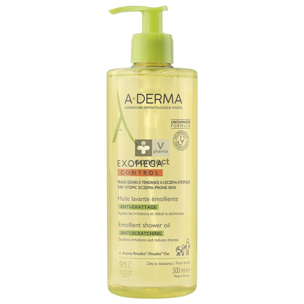 Aderma Exomega Control Emolierende Wasolie 500ml