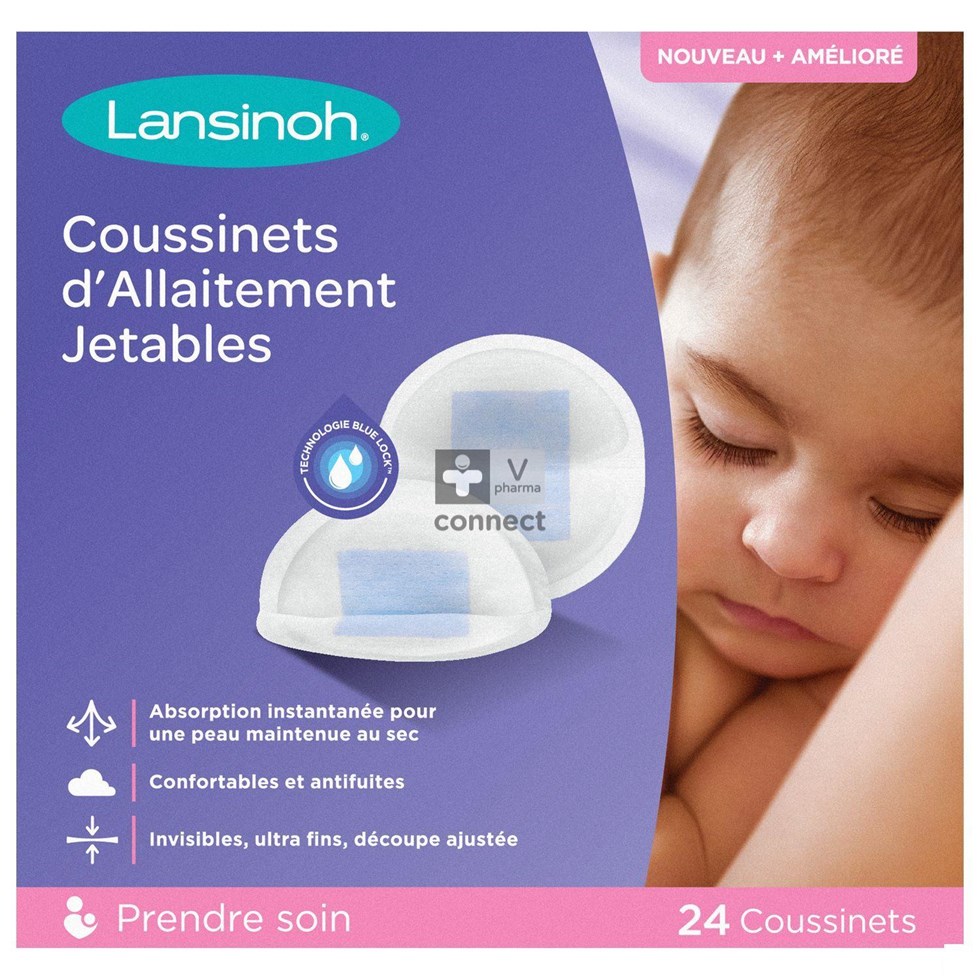 Lansinoh Coussinets Allaitement Jetables 24 Pièces