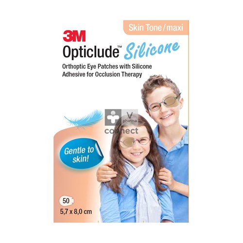 Opticlude 3m Silicone Eye Patch Skin Tone Maxi 50