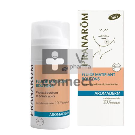 Pranarom Aromaderm Fluide Matifiant Boutons 50 ml