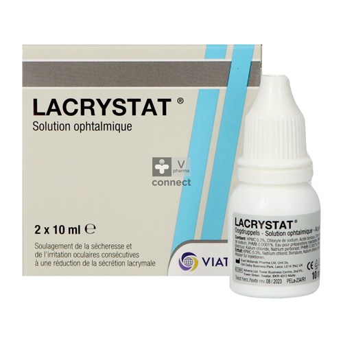 Lacrystat Oogdruppels 2 X 10 ml   Nf.