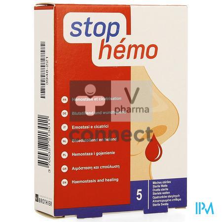 Stop Hemo Watten Steriel 5x4cm