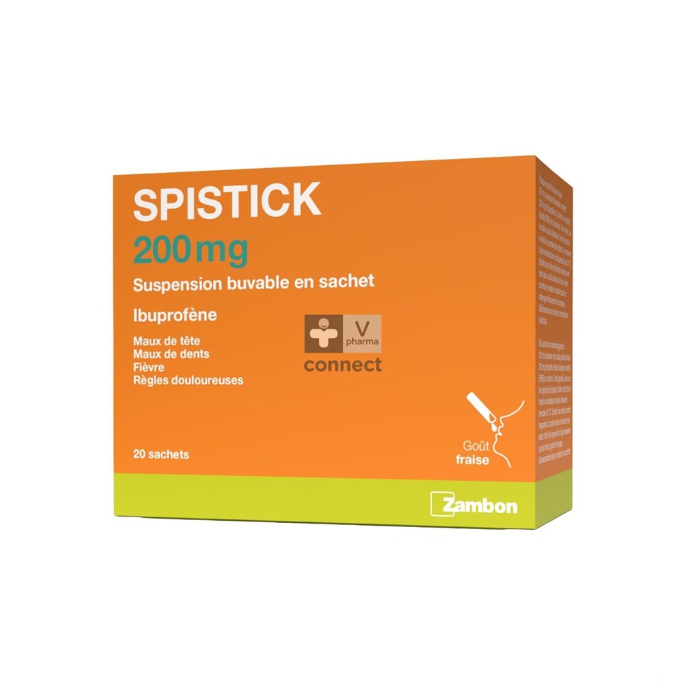 Spistick 200 mg Solution buvable 20 sachets