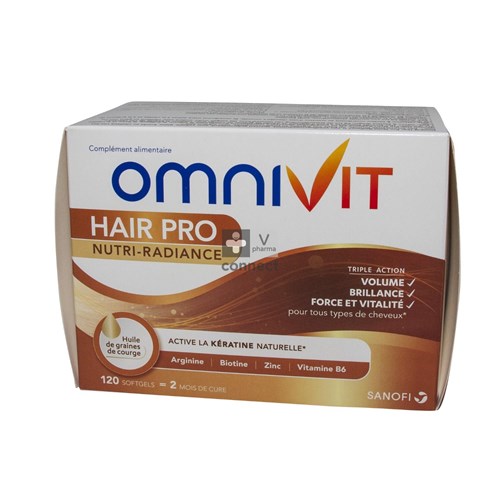 Omnivit Hair Pro Nutri Radiance Caps 120