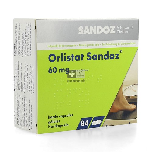 Orlistat Sandoz 60 Mg 84 Capsules