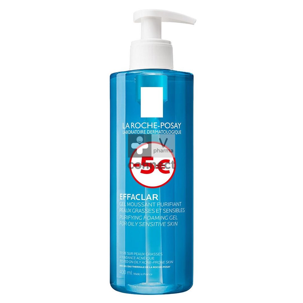 La Roche Posay Effaclar Gel Moussant 400 ml Prix Promo -5€