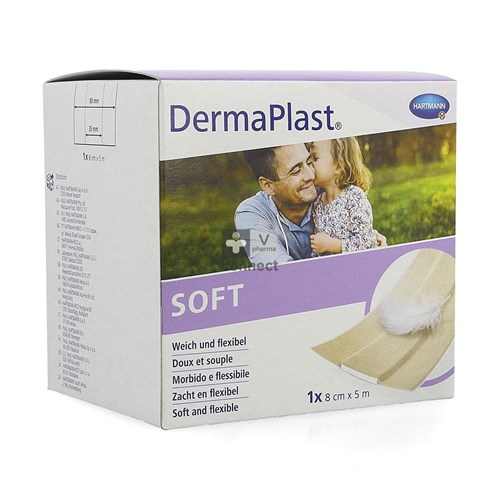 Dermaplast Soft Pansement 8 cm  x 5 m