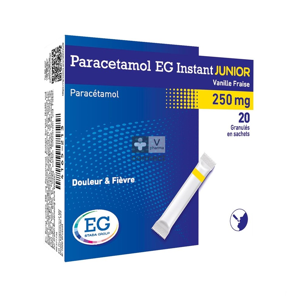 Paracetamol EG Inst.Junior250Mg Van-Aardb.Zakje 20