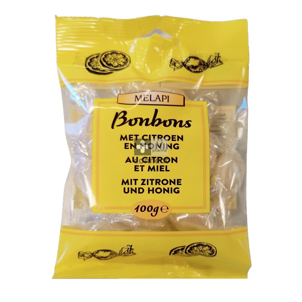 Melapi Bonbons Citroen Honing 100g Revogan