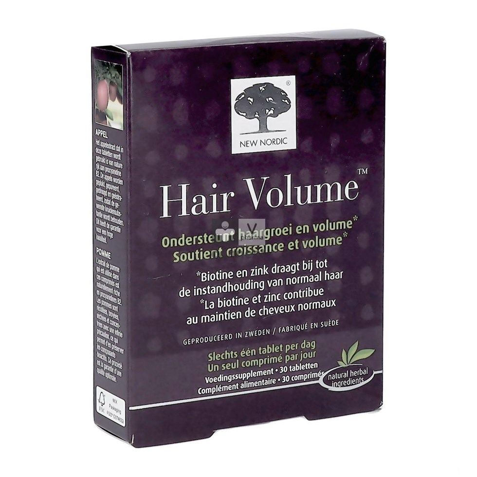 Hair Volume New Nordic 30 Comprimés
