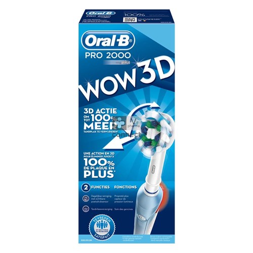 Oral B Brosse à Dents Électrique Professional Care 2000 Wow