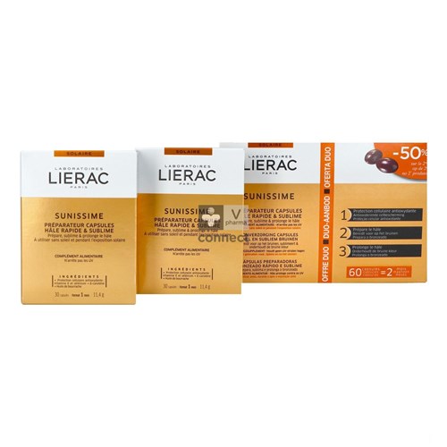 Lierac Sunissime Bronzage 2 x 30 Capsules Prix Promo