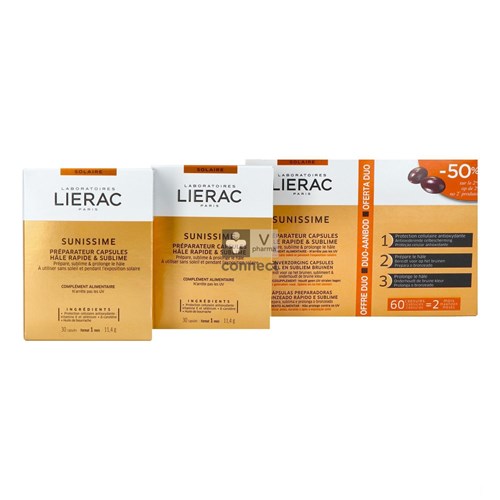 Lierac Sunissime Bronzage 2 x 30 Capsules Prix Promo