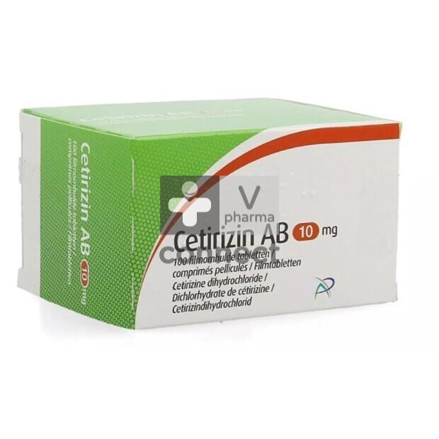 Cetirizin Ab 10 mg 100 comprimés pelliculables