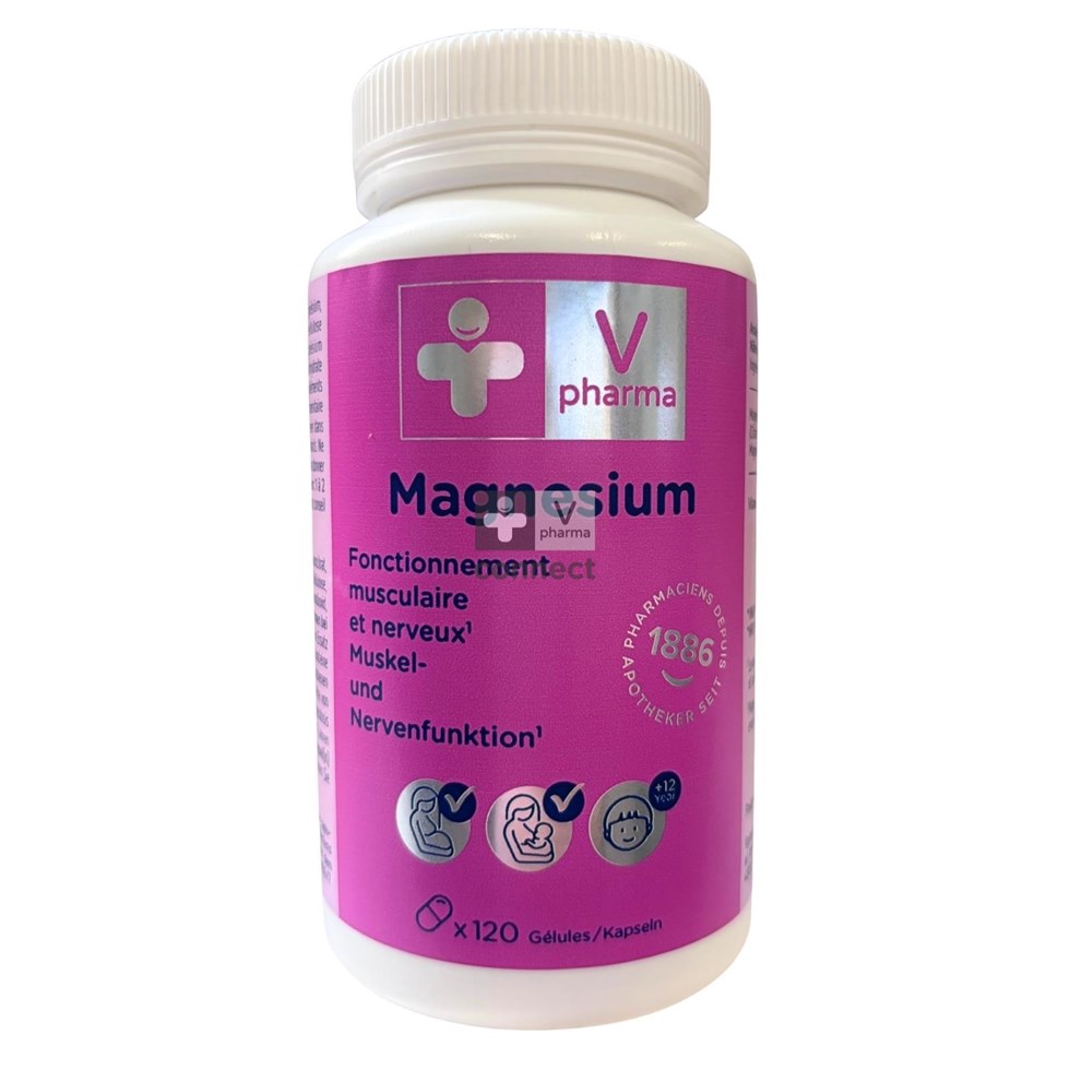 Vpharma Nutrition Magnesium 120 gélules