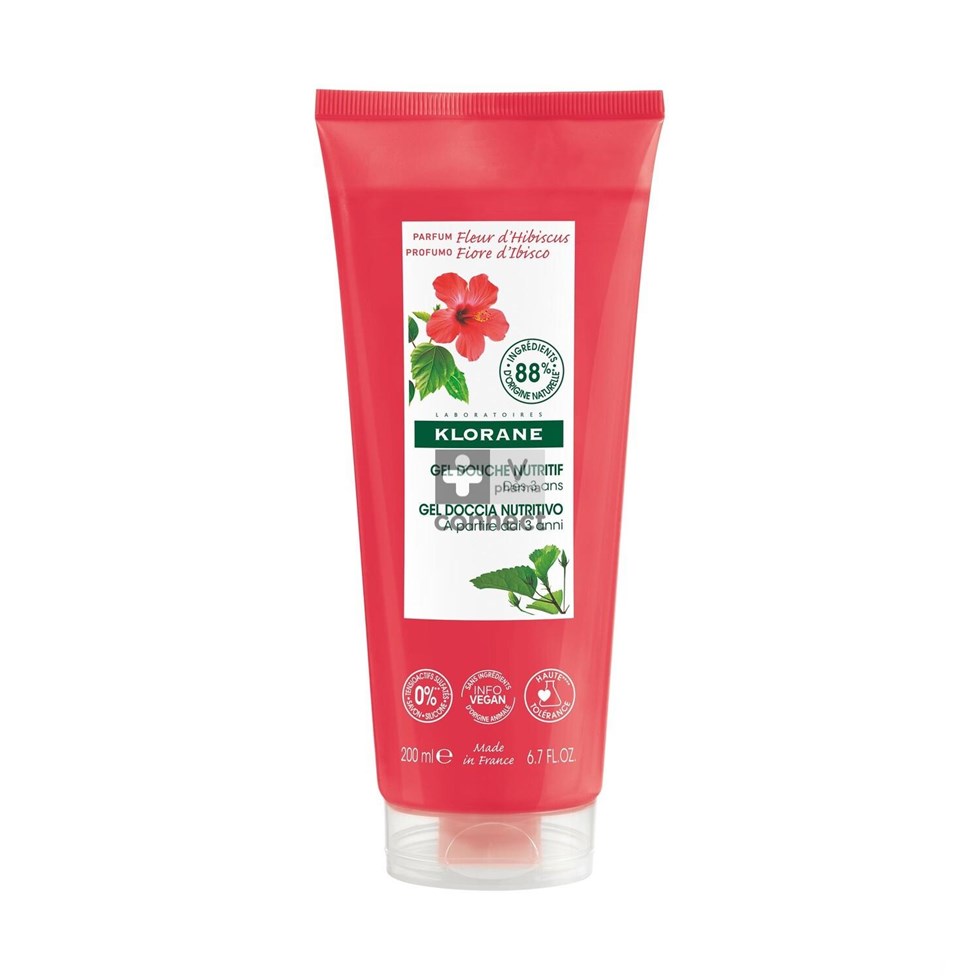 Klorane Lichaam Douchegel Hibiscusbloem 200ml Nf