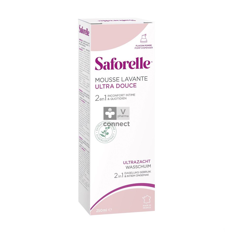 Saforelle Wasschuim Ultrazacht 250ml