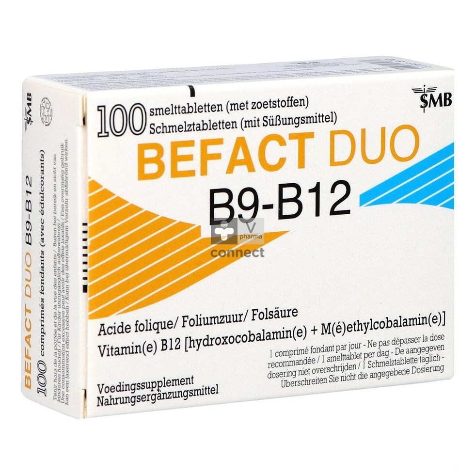 Befact Duo Sublinguale smelttabletten 100