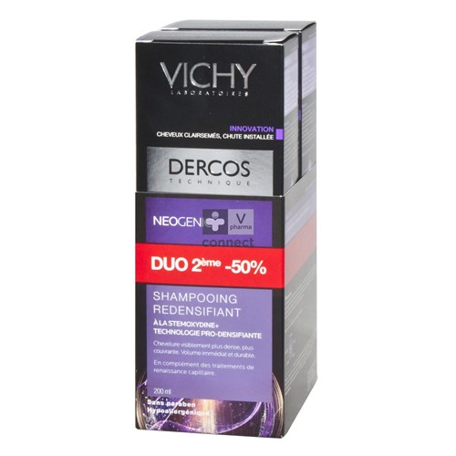 Vichy Dercos Neogenic Shampooing Redensifiant 2 x 200 ml Promo