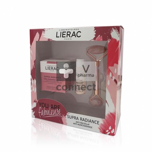 Lierac Set Supra Radiance Gel Cr+dem Melk+roller