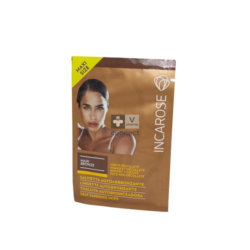 Incarose Maxi Bronze Lingette Autobronzante Visage