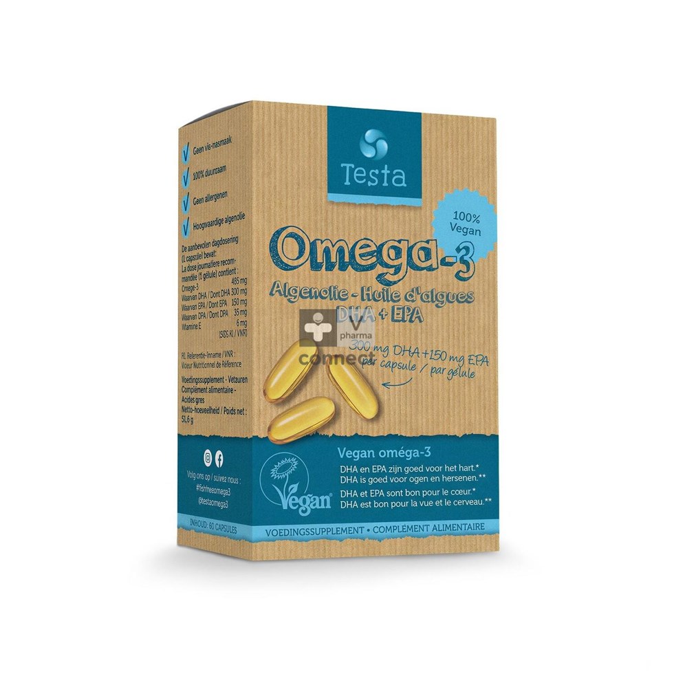 Testa Omega 3 Algenolie Dha/epa Softgels 60