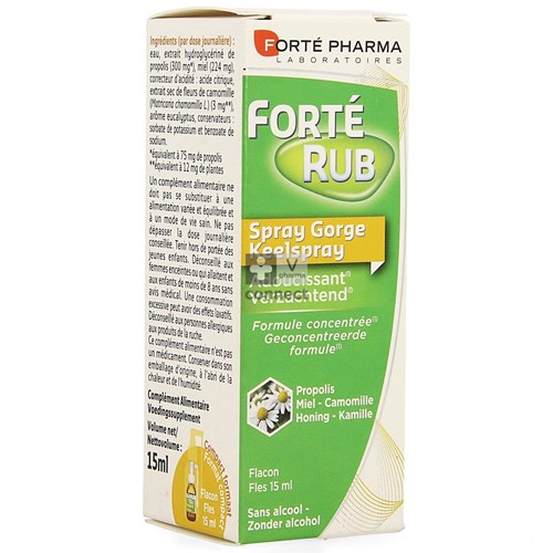 Forterub Keelspray Verzachtend 15ml