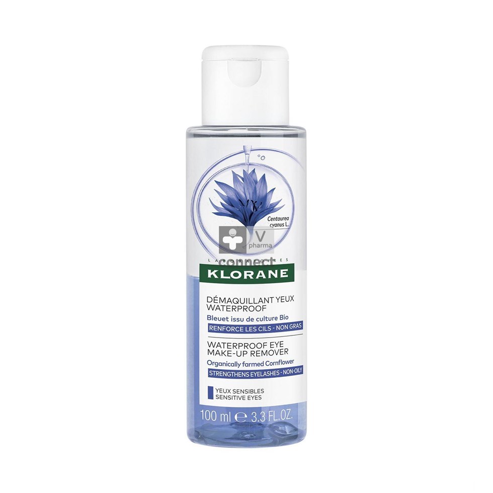 Klorane Bleuet Demaquillant Waterproof 100 ml