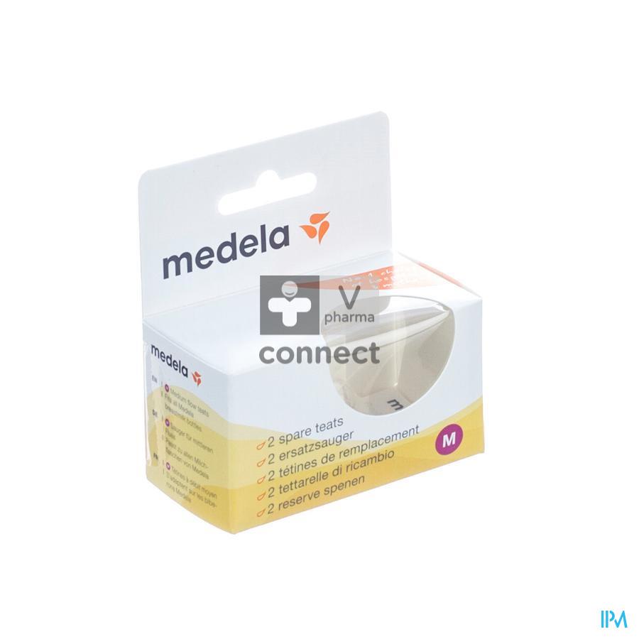 Medela Tetine Silicone Debit Moyen 2 Pièces