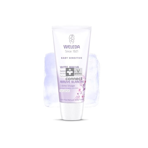 Weleda Baby Sensitive Crème Visage à la Mauve Blanche 50 ml