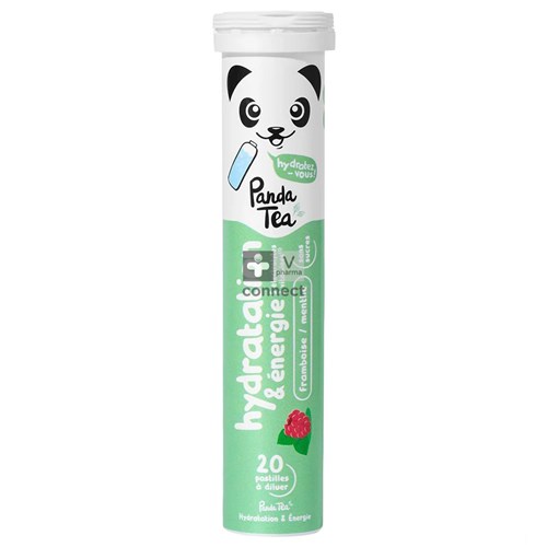 Panda Tea Hydratation Framboos&munt Bruistabl 20