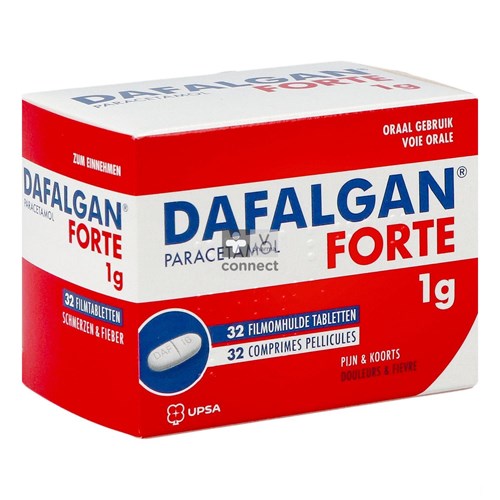 Dafalgan Forte Droog 1g Tabl 32