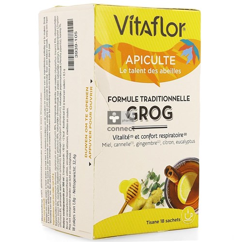 Vitaflor Grog Formule Traditionnelle Infusion 18 Sachets