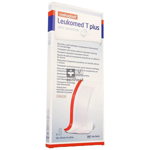 Leukomed T Plus Skin Sens. 10cmx25cm 5 7617803