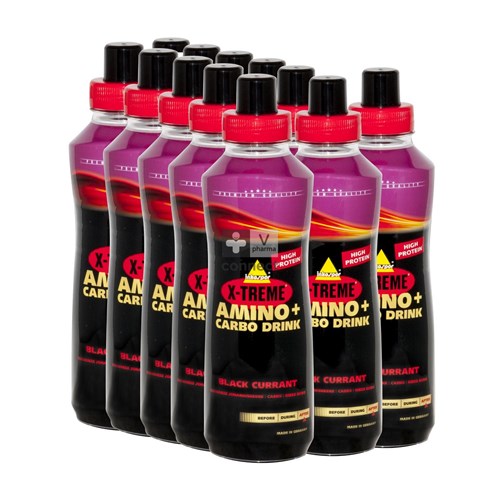 Inkospor Amino + Carbo Drink Cassis 500 ml 12 Pièces