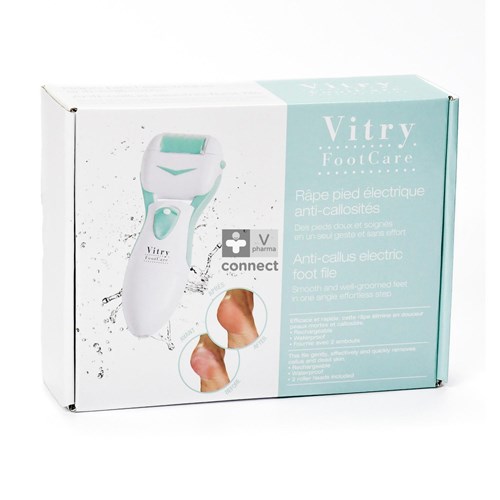 Vitry Footcare Rape Pied Électrique Anti-Callosités