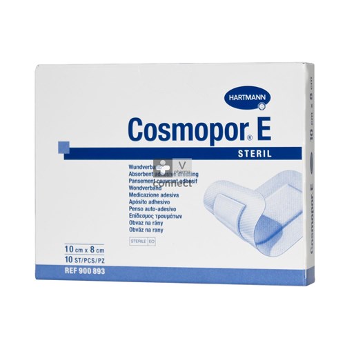 Cosmopor E Pansement Couvrant Adhesif 10  X 8 cm 10 Pieces