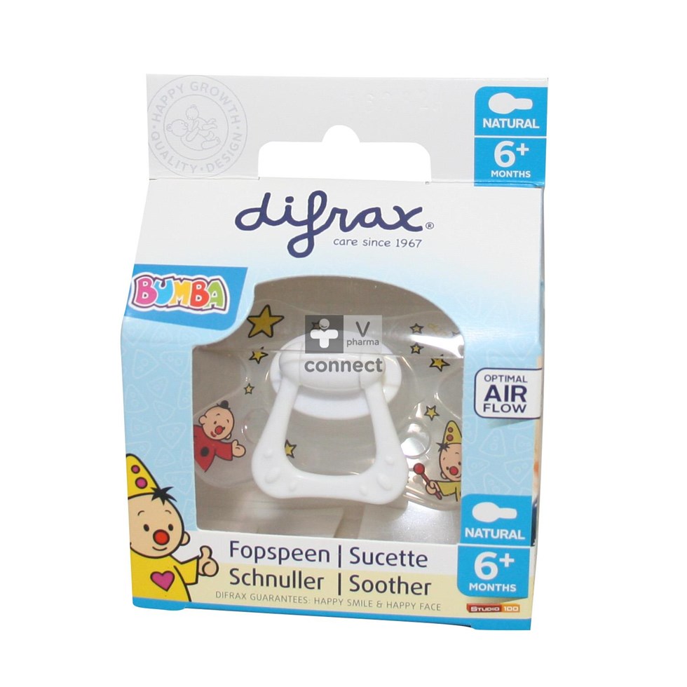 Difrax Fopspeen Natural 6m+ Bumba