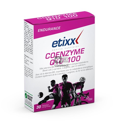 Etixx Coenzyme Q10 100 mg + Carnitine 30 Gélules