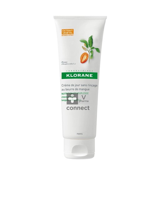 Klorane Crème de Jour Sans Rincage au Beurre de Mangue 125 ml