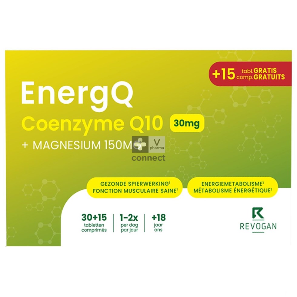 Coenzyme Q10 30mg+mg Energq 30+15 Comp Revogan