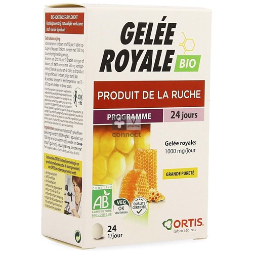 Ortis Gelée Royale 24 Comprimés