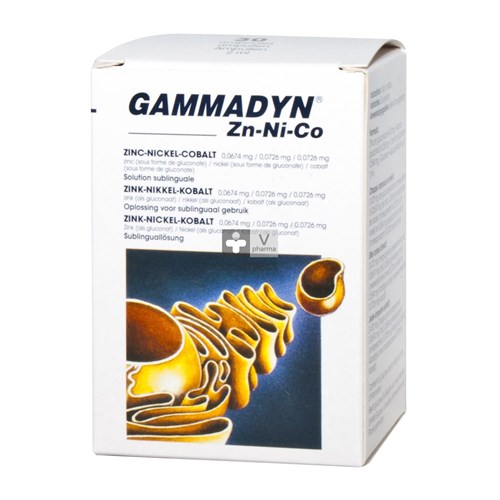 Gammadyn Amp 30 X 2ml Zn-ni-co Unda