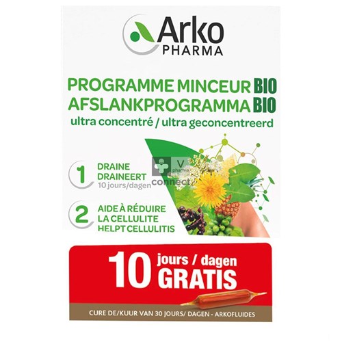 Arkofluides Programme Minceur 30 Ampoules Prix Promo