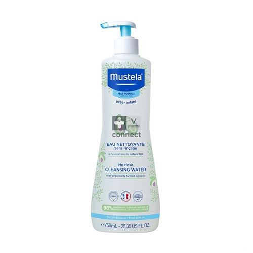 Mustela Bébé Eau Nettoyante Sans Rinçage 750 ml