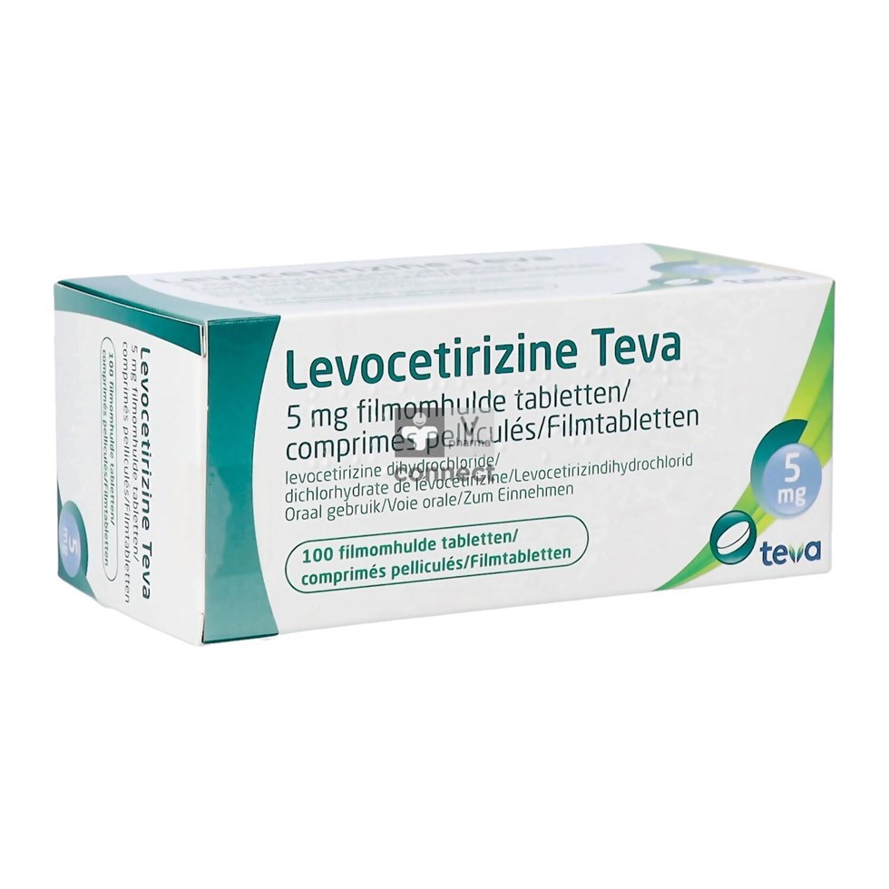 Levocetirizine Teva 5mg Filmomh Tabl 100 X 5mg