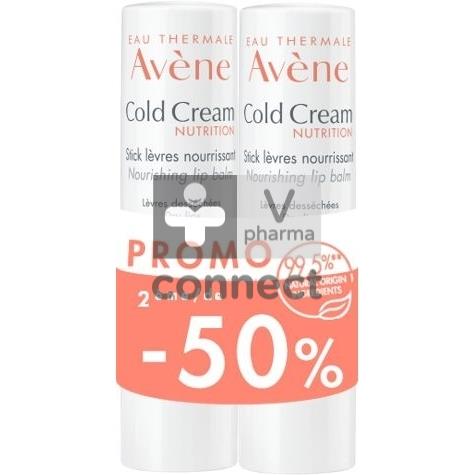 Avene Cold Cream Lipstick 2x4g Promo 2de -50%