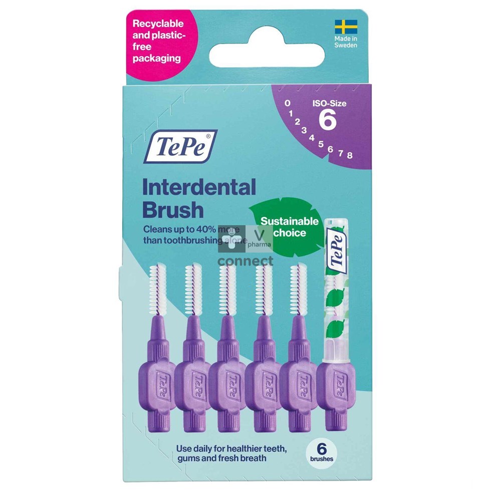 Tepe Interdental Brush 1,1mm Mauve 6