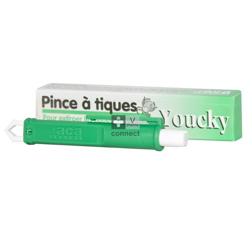 Pince à Tique Plastique Verte Youcky