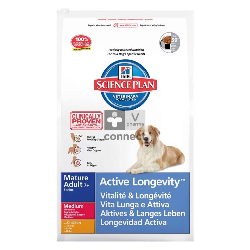 Hills Sc.plan Canine Mat.ad Act.long.med Chick. 12